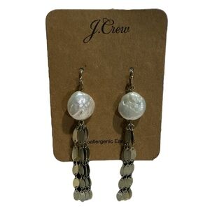 J. Crew Freshwater Pearl Dangle Earrings
